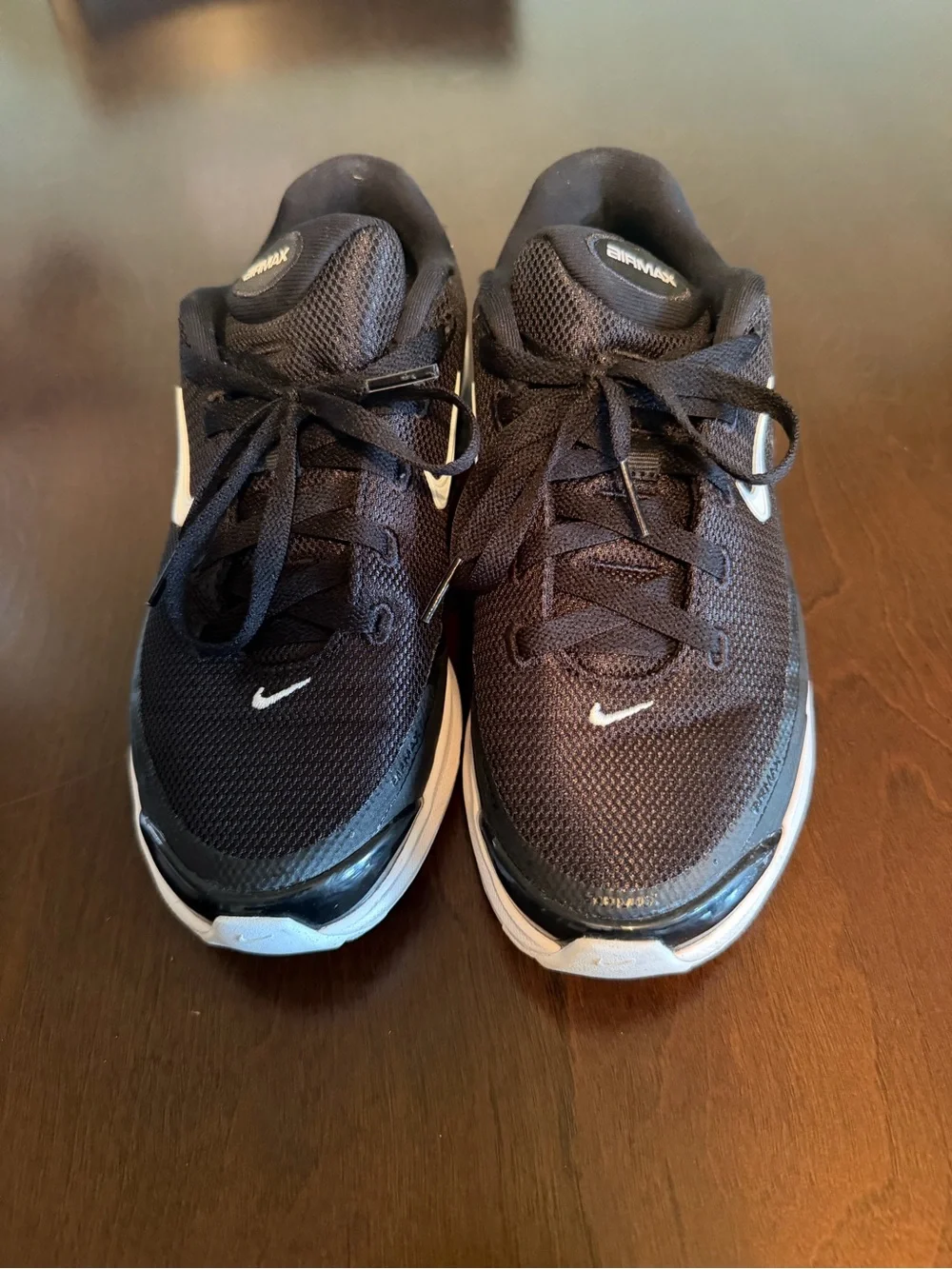 Nike Women's Black and White Air Max Sneakers